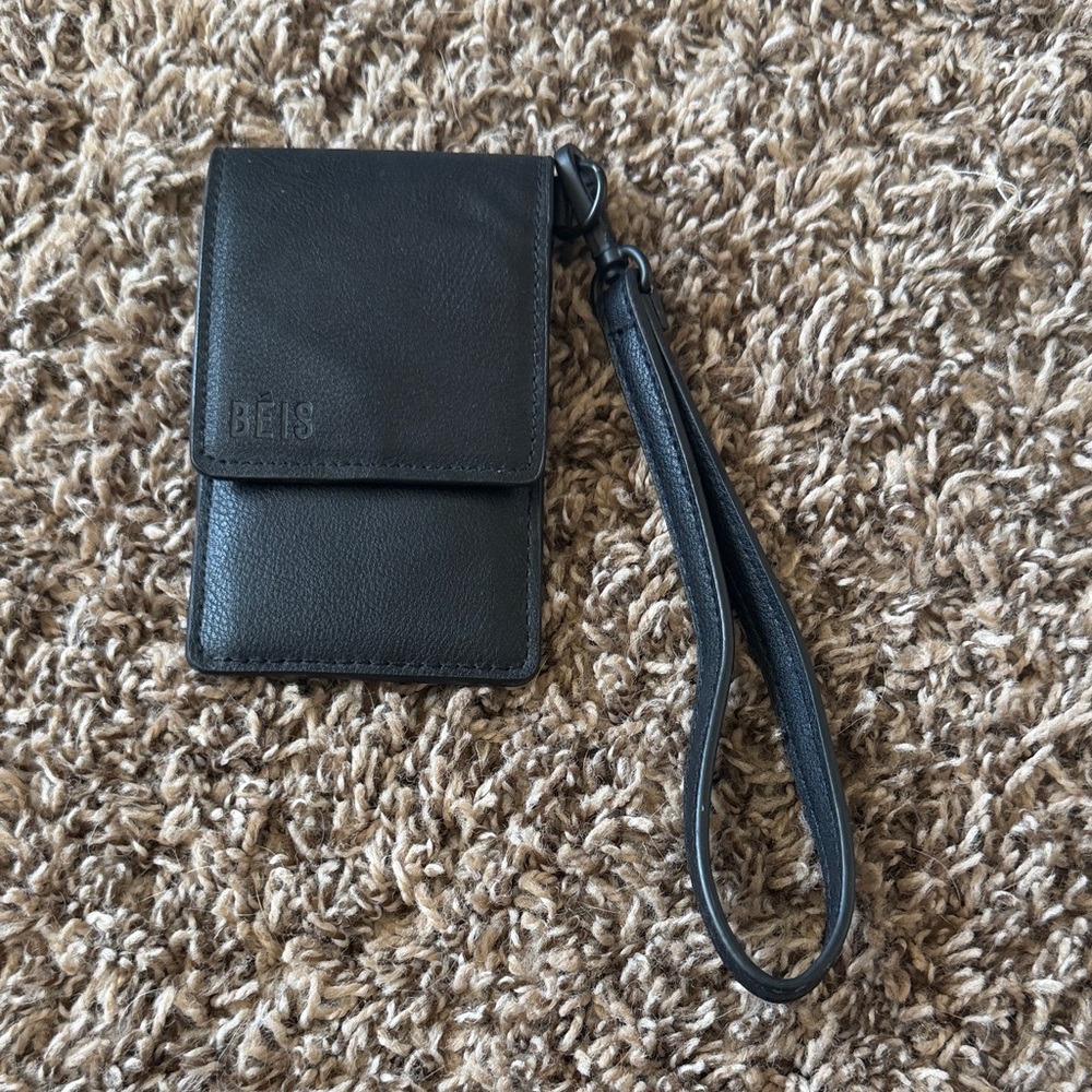 BEIS Charcoal Wristlet Pouch